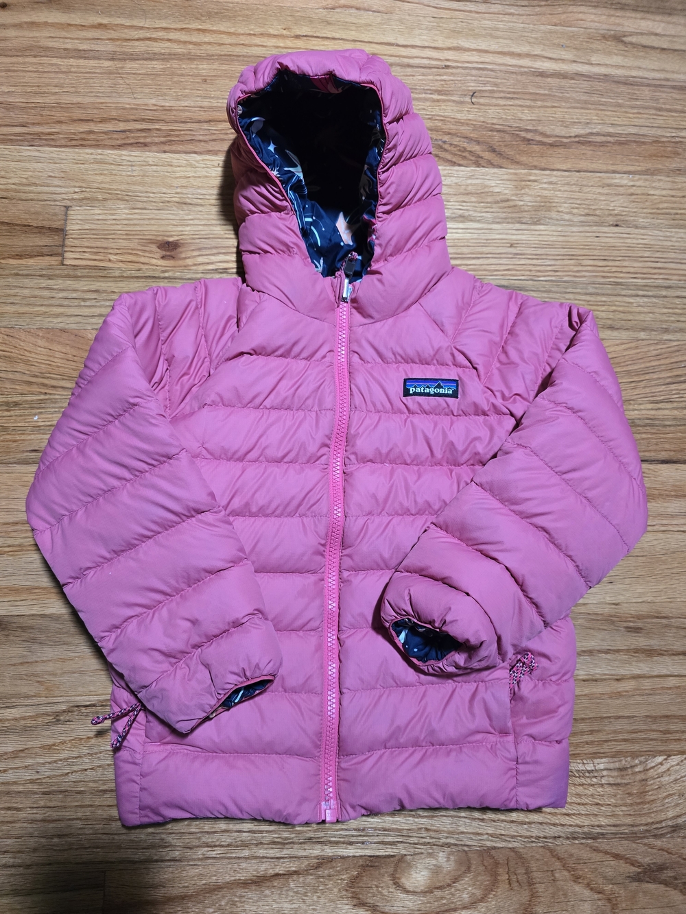 Patagonia Pink Quilted Hooded Jacket